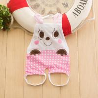 婴儿肚兜护肚围新生儿双层纯棉宝宝春夏兜兜3-6-9-12个月小孩2岁 笑脸红肚兜 59码建议0-4月