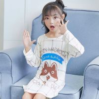 儿童睡衣夏季女童装睡裙公主裙连衣裙中大童小宝宝短袖可爱家居服 Z-哈奇士 8码建议身高90-100CM