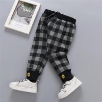男童春秋休闲裤儿童长裤1-2-3岁4宝宝洋气小童潮哈伦裤婴儿单裤子 童娃格子长裤 73cm11