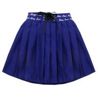 儿童两件套装女孩短裙半身裙夏装短袖条纹衬衫女童裙子夏季短裤裙 半身裙 120码适合身高115-120cm