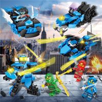 兼容乐高积木男孩拼装幻影忍者6人仔儿童8益智玩具10岁礼物模型 未来战甲随机一盒[约100颗粒]