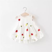 0123岁女宝宝夏装裙子新款小童婴幼儿洋气韩版刺绣棉布背心连衣裙 白色 921无袖白色 3码(65cm)