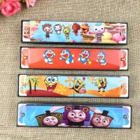 16孔双排儿童口琴木质口琴卡通口琴儿童玩具口琴专业复音 塑料卡通 1个装