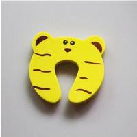 1-10个卡通可爱动物安全门档宝宝加厚eva门卡儿童防夹手安全门卡 黄色老虎 1个装