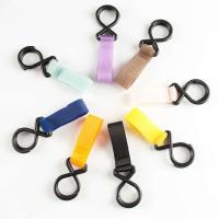 2019新款婴儿车推车配件挂钩魔术贴儿童推车配件登山扣 2字扣深蓝 一个