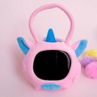 ZIB智伴1X 儿童智能机器人防摔包语音对话故事机钢化膜早教保护套 粉色包【小猪猪款】不带机器