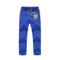 春夏季新款中大童120-160码时尚休闲字母印花儿童运动裤长裤 018蓝色 140