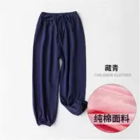 宝宝防蚊裤夏季薄款纯棉儿童灯笼裤外出长裤婴儿裤子春秋男童夏装 灯笼裤-藏青 80