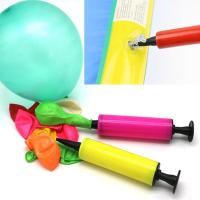 打气筒气球游泳圈手动充气汽球打气充气泵手推脚踩充气筒装饰工具 小号手推气筒【仅适合长条小气球】 一个装