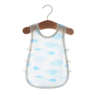 婴幼儿琵琶衫四个月夏季网眼3纯棉透气吊带1岁新出生宝宝婴儿背心 蓝星鱼 偏大一点 59码