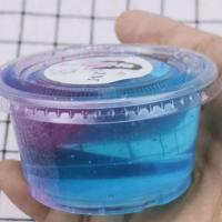 网红网红港式便宜史莱姆大盒水晶泥M家 迷雾海(迷人王) 港式1盒110ml+起泡贴