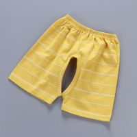 儿童开裆裤男宝宝短裤夏季纯棉薄款小童百搭童装婴儿裤子女童夏装 D001-短裤开裆 73CM