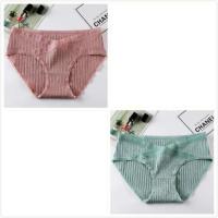 孕妇纯棉内裤怀孕期低腰托腹透气大码三角裤产后月子通用抗菌底裤 2条：豆沙+绿色 M【90-110斤】