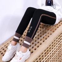 女童打底裤秋冬外穿儿童棉裤洋气一体加绒加厚保暖裤子中大童冬季 春装薄款 110