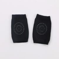 [买二送一]宝宝爬行护膝 纯棉防滑护具 儿童袜 网眼护膝 藏青 3-18个月