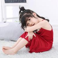 宝宝公主裙冰丝婴儿公主裙女童网红小女孩连衣裙儿童公主夏装薄款 88# 酒红色 10款 身高60-70CM