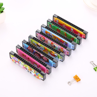 [促销]儿童初学口琴儿童玩具男女宝贝16孔卡通玩具小孩生日礼物 1个装男宝