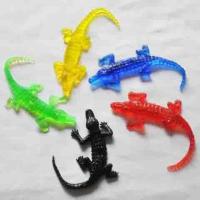 仿真鳄鱼模型整蛊发泄玩具TPR软胶粘性强鳄鱼学校周边儿童玩具 五色 鳄鱼(1只装)