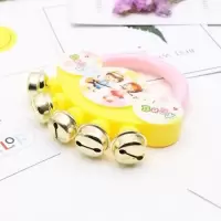 卡通婴儿手摇铃玩具摇铃铃铛金属铃铛清脆铃铛声五指手摇铃 摇铃一个装