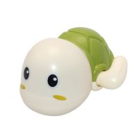 宝宝洗澡玩具儿童戏水婴儿游泳小乌龟1-2-3岁上劲可爱发条玩具 颜色随机 发条大头龟一只