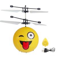 感应直升飞机儿童玩具充电耐摔感应悬浮遥控小飞机室内玩具飞行器 [特价款]感应表情球 [5%选购]感应飞机+充电线