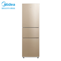 美的(Midea)213升 三门冰箱 三温室 直冷小冰箱 分类保鲜 节能安静 家用冰箱BCD-213TM(E)