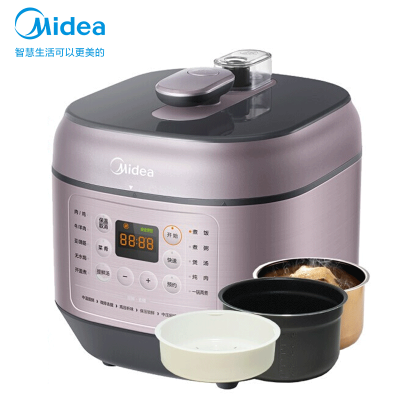 美的(Midea)电压力锅家用6L双胆高压锅MY-EYL6041