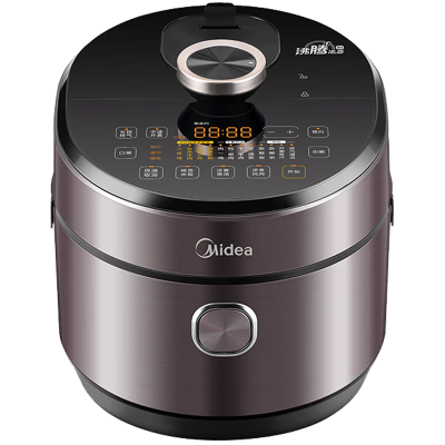 美的(Midea) 电压力锅MY-S582N家用IH大火力7mm精钢厚釜免泡快菜中途开盖电池加热烧饭5L