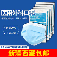 康晴防护医疗三层一次性医用口罩成人防飞沫单独