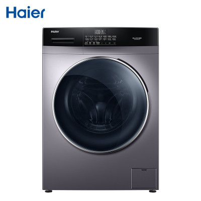 海尔(Haier)滚筒洗衣机全自动 智能投放 蒸汽除菌10KG洗烘一体变频