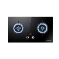 5.1KW大火力灶具+台嵌两用+五重防爆+可拆易洗 罐装液化气 海尔(Haier)家用燃气灶 大火力钢化玻璃黑晶面板 台