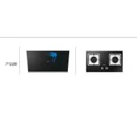 20立方自清洗烟机+5.0KW猛火灶(天然气) 海尔(Haier)自清洁抽油烟机20立方大风量挥手爆炒侧吸烟机家庭厨房灶
