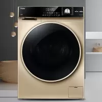香槟金 海尔10公斤洗衣机全自动家用直驱变频洗烘一体滚筒
