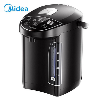 美的(Midea)电热水瓶304不锈钢电热水壶 5L容量 10段温控烧水壶[关机可出水、安全童锁]