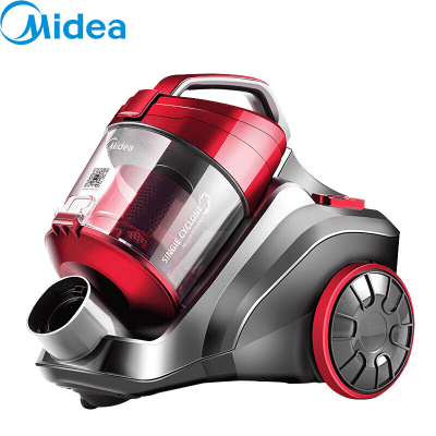 美的(Midea)吸尘器家用无耗材卧式吸尘器 红色
