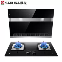 [天然气] 樱花SAKURA 侧吸抽油烟机灶具套装燃气灶具套餐大吸力烟灶套装18立方劲吸智能体感开关