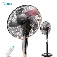 美的(Midea)落地扇 电风扇客厅遥控大风家用小迷你宿舍音轻定时立式台式转页电扇