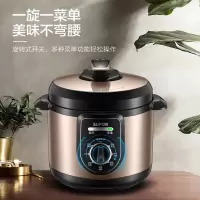 苏泊尔(SUPOR )电压力锅家用电高压锅4升小容量 多功能旋钮控制不粘内胆高压煮饭煲汤饭锅暖灰色