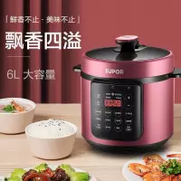 苏泊尔(SUPOR)电压力锅双胆 6L大容量电高压锅家用智能预约[王源代言]