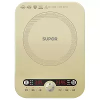 苏泊尔(SUPOR) 电磁炉触摸屏 智能家用触摸屏火锅电池炉电磁灶 蒸炖多功能 浅金色