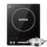 苏泊尔(SUPOR)电磁炉黑色 LTE面板 2100W大功率 8档智能滑控技术