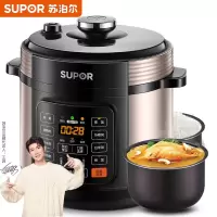 苏泊尔(SUPOR)安全电压力锅 易用大面板 焖香节能煲 开盖收汁 大火速热 一键排压 6L高压锅