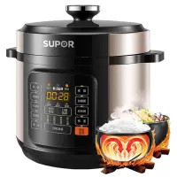苏泊尔(SUPOR)电压力锅 电高压锅球釜双胆6升大容量 智能预约家用煲汤煮饭锅 [王源代言]
