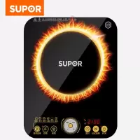 苏泊尔(SUPOR) 电磁炉 电池炉套装 家用大功率智能电磁灶火锅超薄防水触摸屏