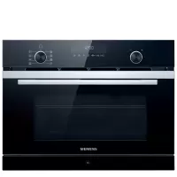 黑色 SIEMENS/西门子 6升 微蒸烤一体嵌入式微波烤箱