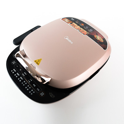 玫瑰金 美的电饼铛 多功能家用悬浮式双面加热可拆洗智能煎烤机