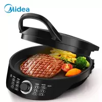 美的(Midea)电饼铛双面加热烙饼机机械版家用煎烤机电饼档