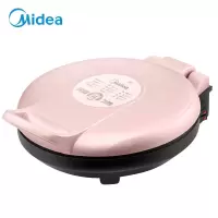 粉色 美的(Midea)电饼铛家用早餐机煎饼铛煎烤机双面加热烙饼锅25MM加深烤盘