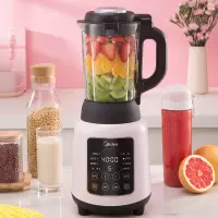 黑 美的(Midea)破壁机家用豆浆机榨汁机料理机多功能迷你破壁机果汁机宝宝辅食绞肉机机高颜值蒸煮一体