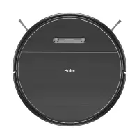 黑色 海尔(Haier) 扫地机器人湿扫拖一体机 4500Pa大吸力 家用全自动规划路线智控吸尘器